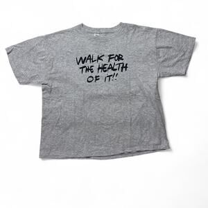 Walk for the Health of It Danskin Exercise T-shirt Vintage 80s L/XL